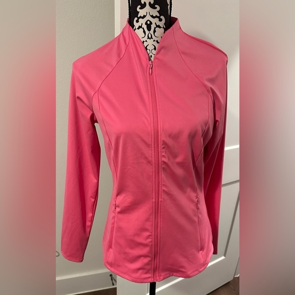 Sigrid Olsen Jackets & Blazers - Sigrid Olsen Pink Zip Golf Tennis Performance Sport Jacket Activewear Medium